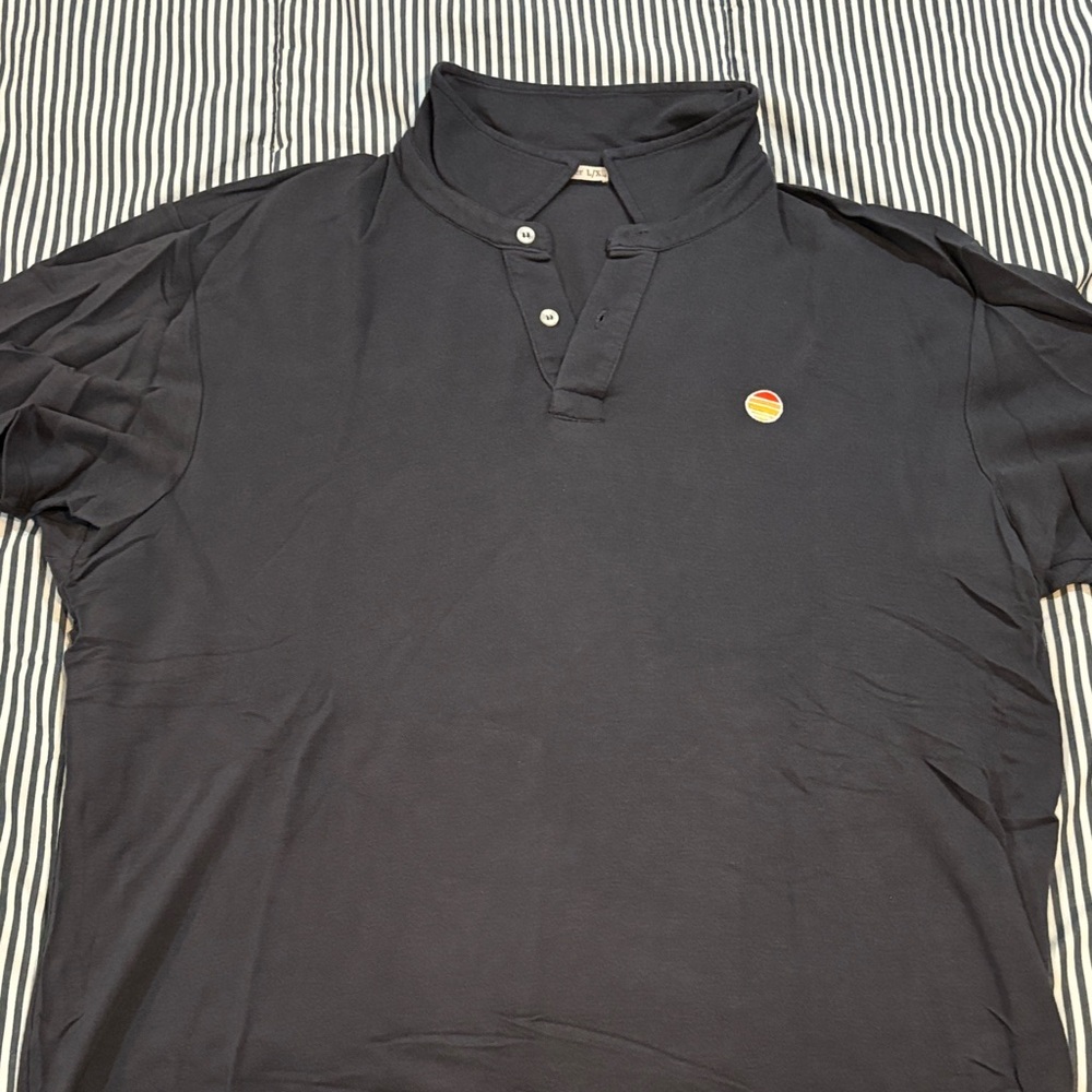 Marine Layer Black Polo Shirt